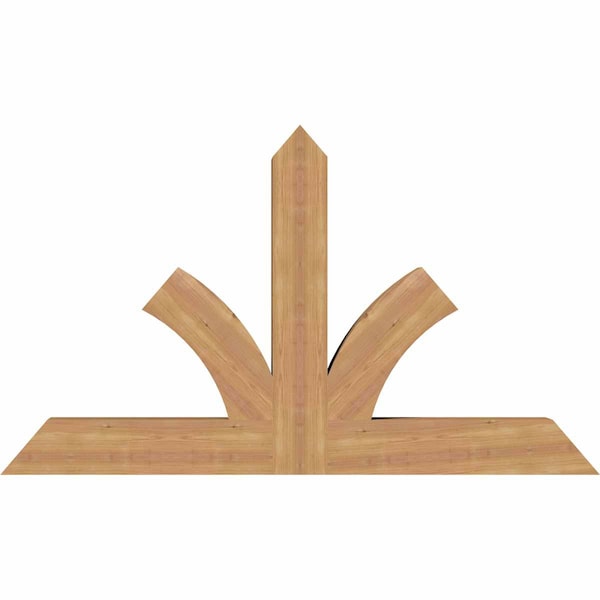 Ekena Millwork Richland Timber Gable Bracket, Western Red Cedar, 60"W x 35"H x 5 1/2"D x 5 1/2"F, 14/12 Pitch GBW060X35X0606RIC00SWR - main